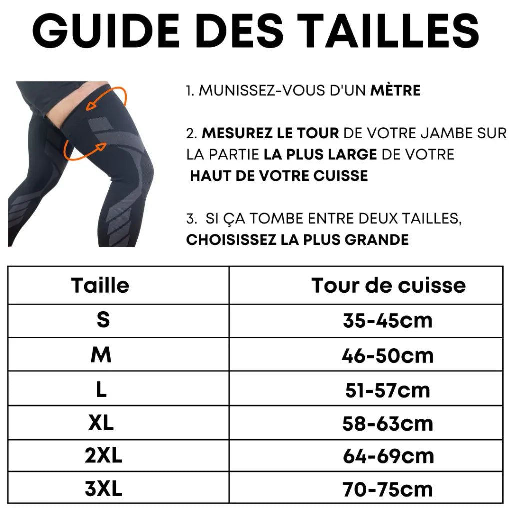 Maintien de compression Genoux et Jambes